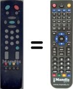 Replacement remote control Vestel 8270