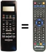 Replacement remote control NordMende V 1400 E