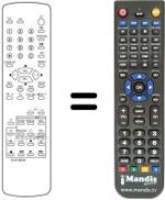Replacement remote control 290P-072A10