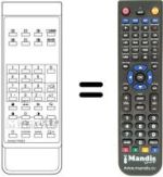 Replacement remote control Sanyo CEP 3021 TX