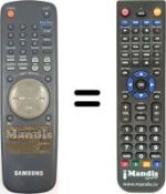 Gleichwertige Fernbedienung Samsung SV-35 XK