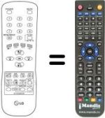 Replacement remote control LG 21 FA 7