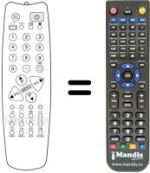 Gleichwertige Fernbedienung UKV 910