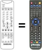 Replacement remote control AA59-10075 C