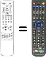 Gleichwertige Fernbedienung COMBI TV / VCR