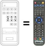 Replacement remote control JVC 7823 FC
