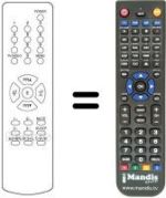 Replacement remote control Daewoo DTC 1472