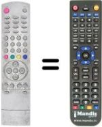 Replacement remote control Daewoo DT 2107