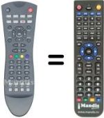 Replacement remote control Vestel DVR-T 1101
