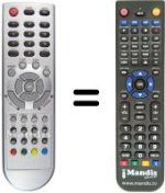 Replacement remote control NordMende N 325 LDF