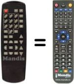 Replacement remote control IRD 500 DIGITAL