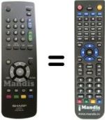 Replacement remote control GA 544 WJSA