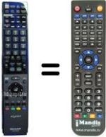 Replacement remote control Sharp GB 013 WJSA