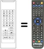 Replacement remote control IR 587