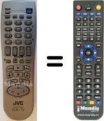 Gleichwertige Fernbedienung JVC HR-J770 EU