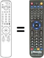Gleichwertige Fernbedienung Sony KDL-W40 A11E