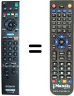 Gleichwertige Fernbedienung Sony KDL-26 U3000 E