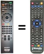Replacement remote control Sony KDL-32 NX501