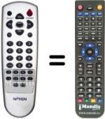Replacement remote control NFREN NF-1800