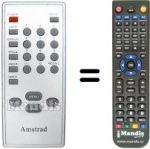 Replacement remote control Sansui LTV 1450