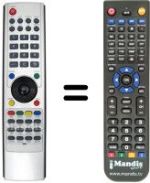 Replacement remote control NordMende N 4202 PB