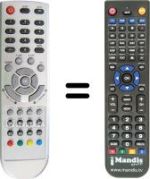 Replacement remote control NordMende N 2003 LBD