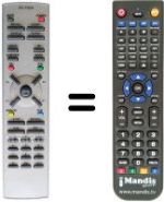 Replacement remote control NordMende NMF 2950 SE