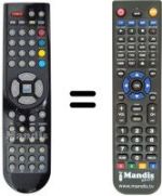 Replacement remote control RC 1166