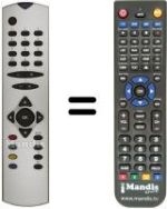 Replacement remote control Goodmans TVG 209 T