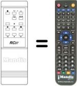 Replacement remote control RC 37