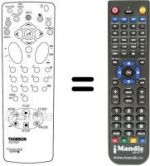Replacement remote control Hifivox 21 CT 17 E