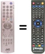 Replacement remote control JVC PD 35D30