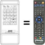 Replacement remote control JVC C 1480EK