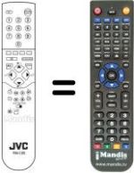 Replacement remote control JVC AV 25BT5