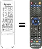 Replacement remote control RM 640V-63804