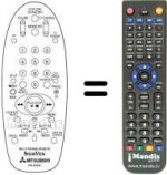 Replacement remote control RM 65805