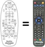 Replacement remote control RM 70802