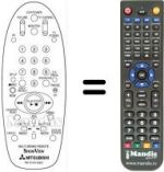 Replacement remote control RM 76151V-65801