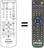 Replacement remote control RM M20V-57601
