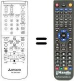 Replacement remote control RM M58-53002