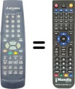 Replacement remote control RM 05407