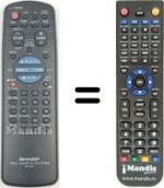 Replacement remote control RRMCG 0076 AJ