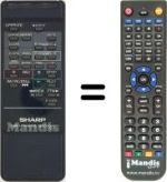 Replacement remote control RRMCG 0412 UM