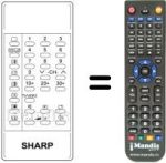Replacement remote control RRMCG 0483 PESB
