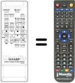 Replacement remote control RRMCG 0610 GESA