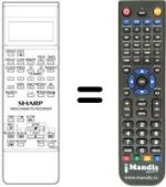 Replacement remote control RRMCG 0662 UMSA