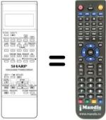 Replacement remote control RRMCG 0672 UMSA