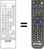 Replacement remote control RRMCG 0688 PESA