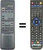 Replacement remote control RRMCG 0960 GE