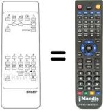 Replacement remote control RRMCG 1019